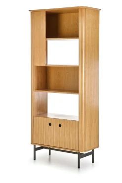 Regał na książki SMART REG-1 dąb/czarny