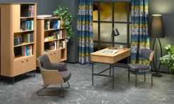Regał na książki SMART REG-1 dąb/czarny