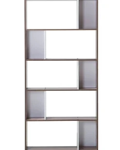 Regał 5 półek 174x83 cm ciemne drewno