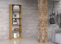 Regał R40 40cm na książki segregatory - Dąb Artisan