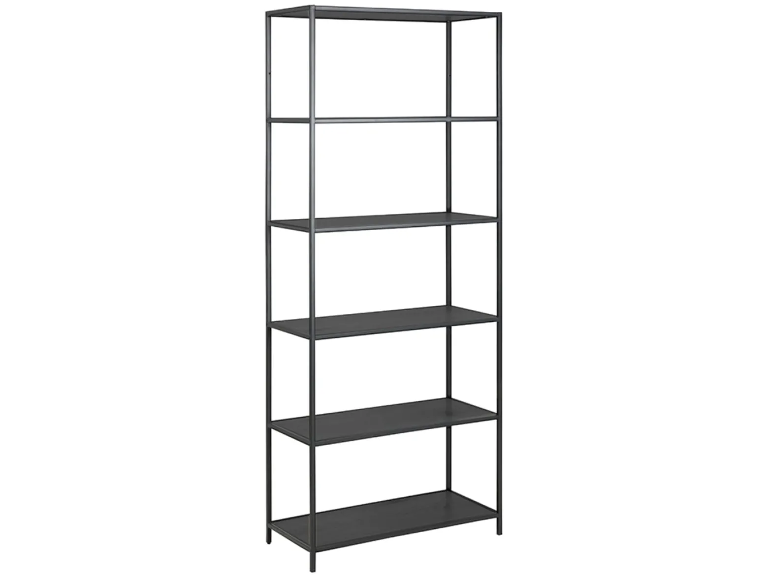 Regał Seaford 77 cm z półkami czarny