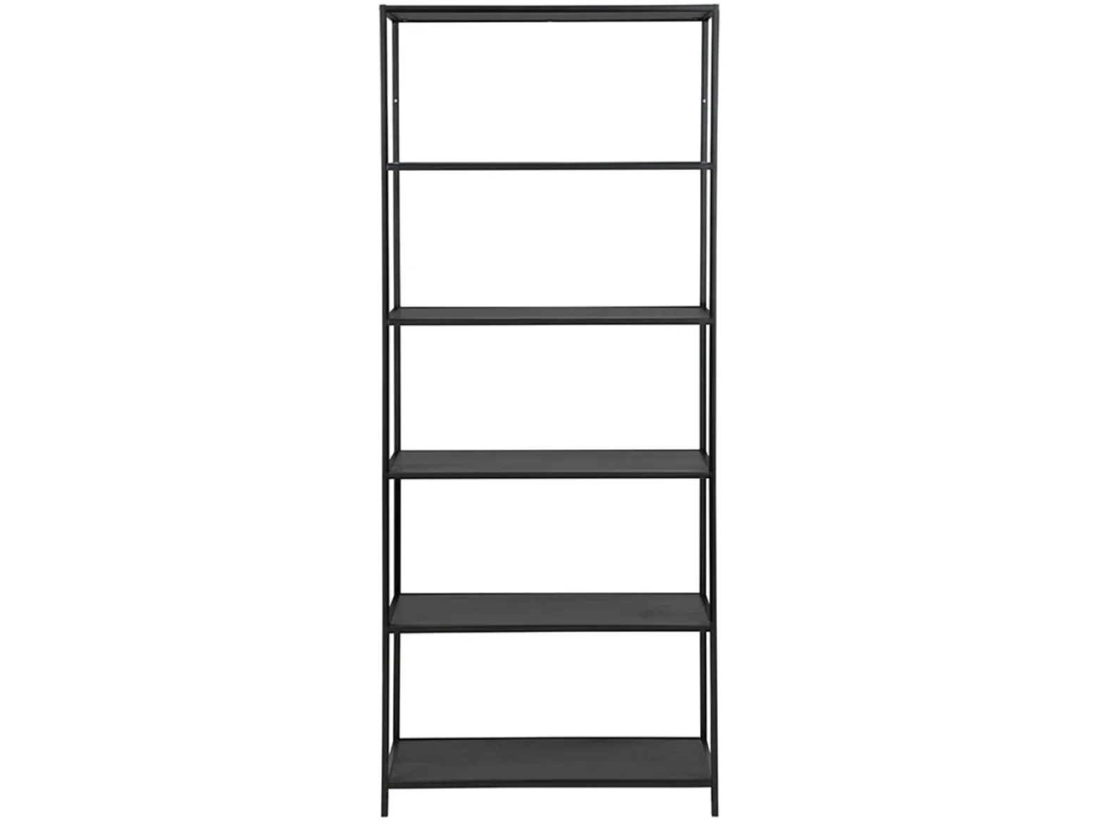 Regał Seaford 77 cm z półkami czarny