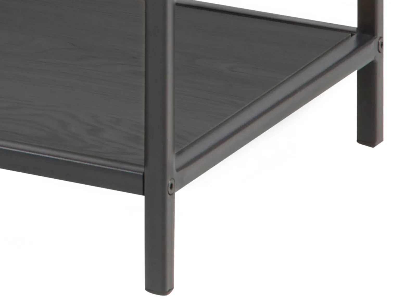 Regał Seaford 77 cm z półkami czarny