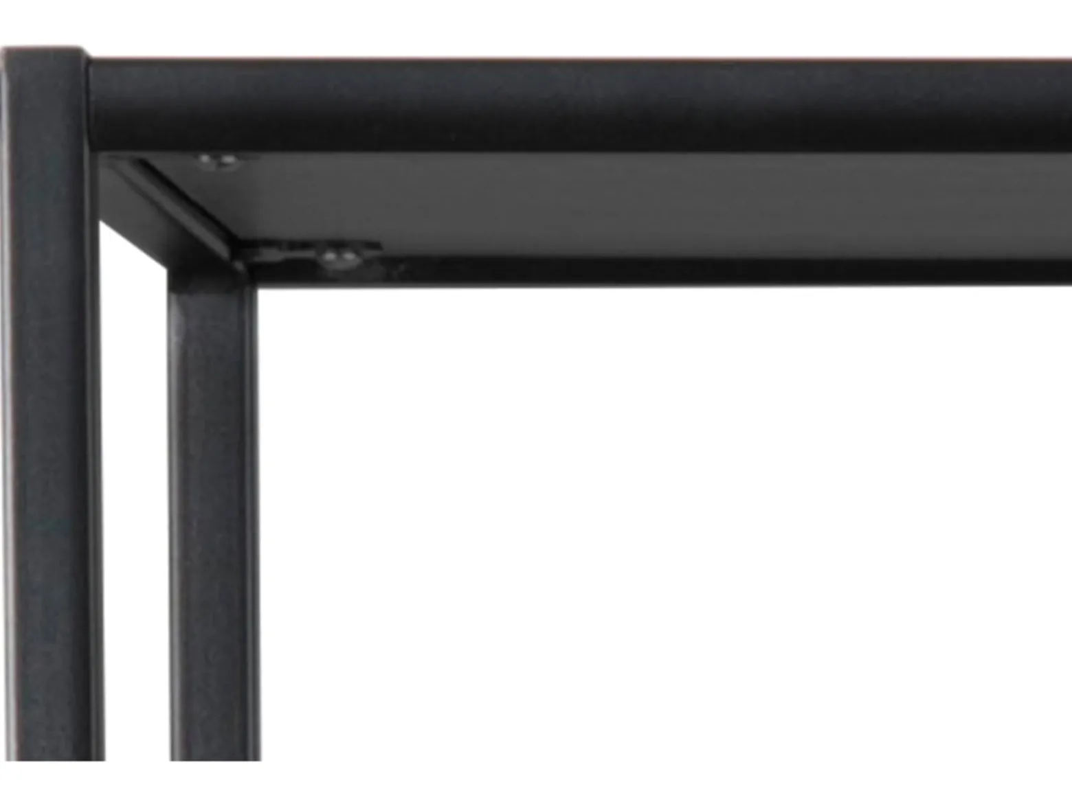 Regał Seaford 77 cm z półkami czarny