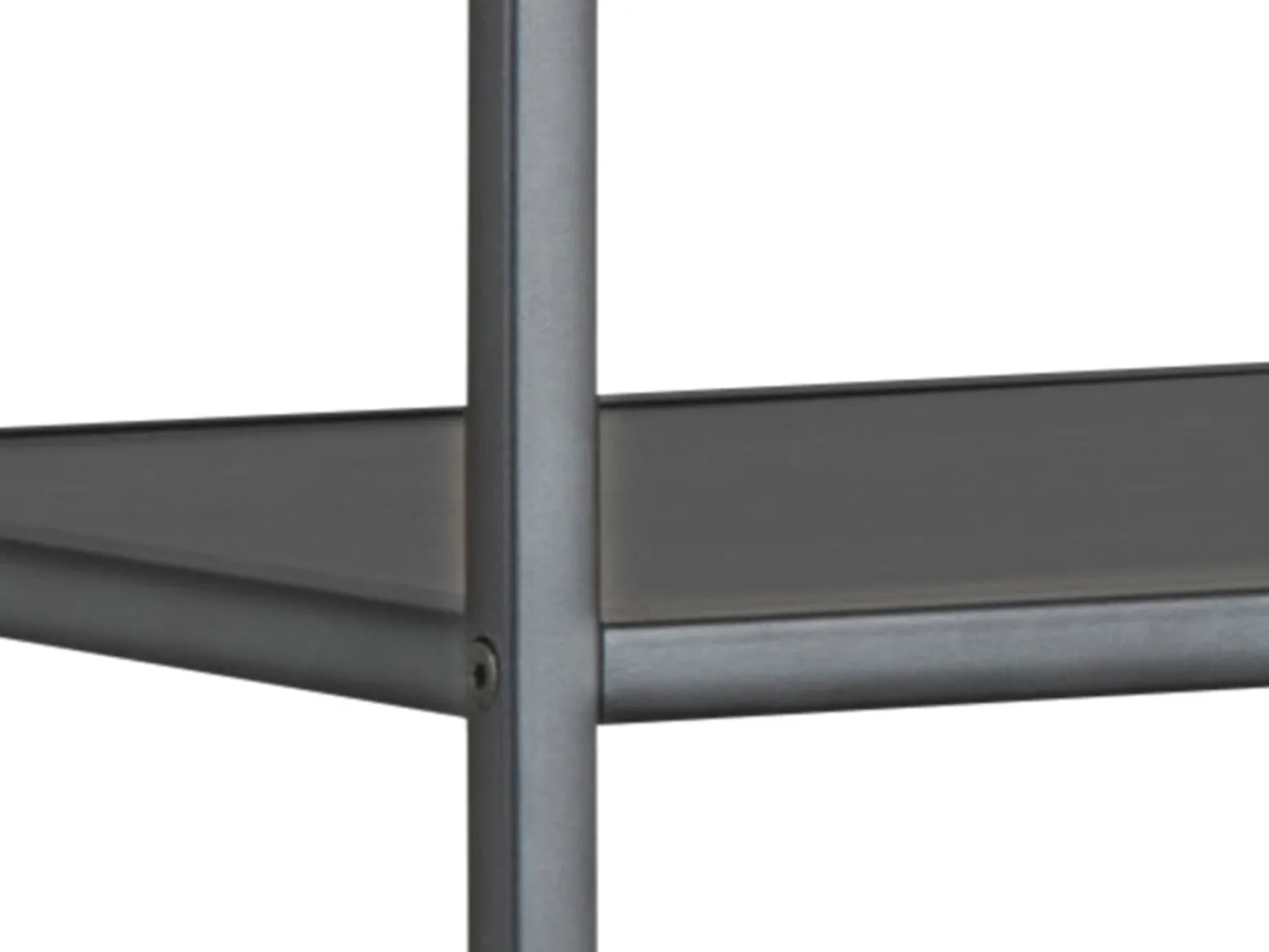 Regał Seaford 77 cm z półkami czarny