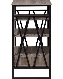 Regał szafka 3 półki 101x56cm brąz czarny