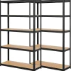 Regały metalowe magazynowe 2 szt. 180x90x40cm 875kg 5 półek