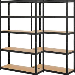 Regały metalowe magazynowe 2 szt. 180x90x40cm 875kg 5 półek