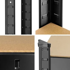 Regały metalowe magazynowe 2 szt. 180x90x40cm 875kg 5 półek