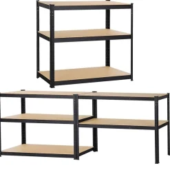 Regały metalowe magazynowe 2 szt. 180x90x40cm 875kg 5 półek