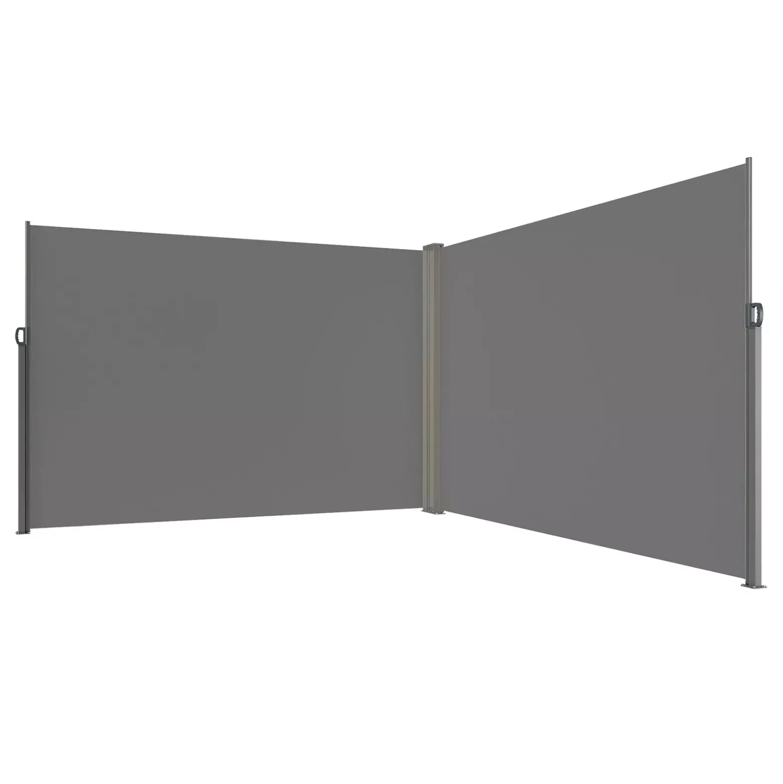 Roleta boczna tarasowa 200x600cm wodoodporna osłona balkonowa szara