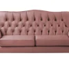 Ropez Chesterfield Jersey sofa 3os. pikowana welur różowy