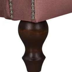 Ropez Chesterfield Jersey sofa 3os. pikowana welur różowy