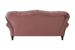 Ropez Chesterfield Jersey sofa 3os. pikowana welur różowy