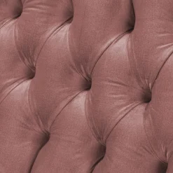 Ropez Chesterfield Jersey sofa 3os. pikowana welur różowy