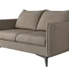Ropez Juli Bis sofa 2 osobowa nogi metalowe tkanina beż