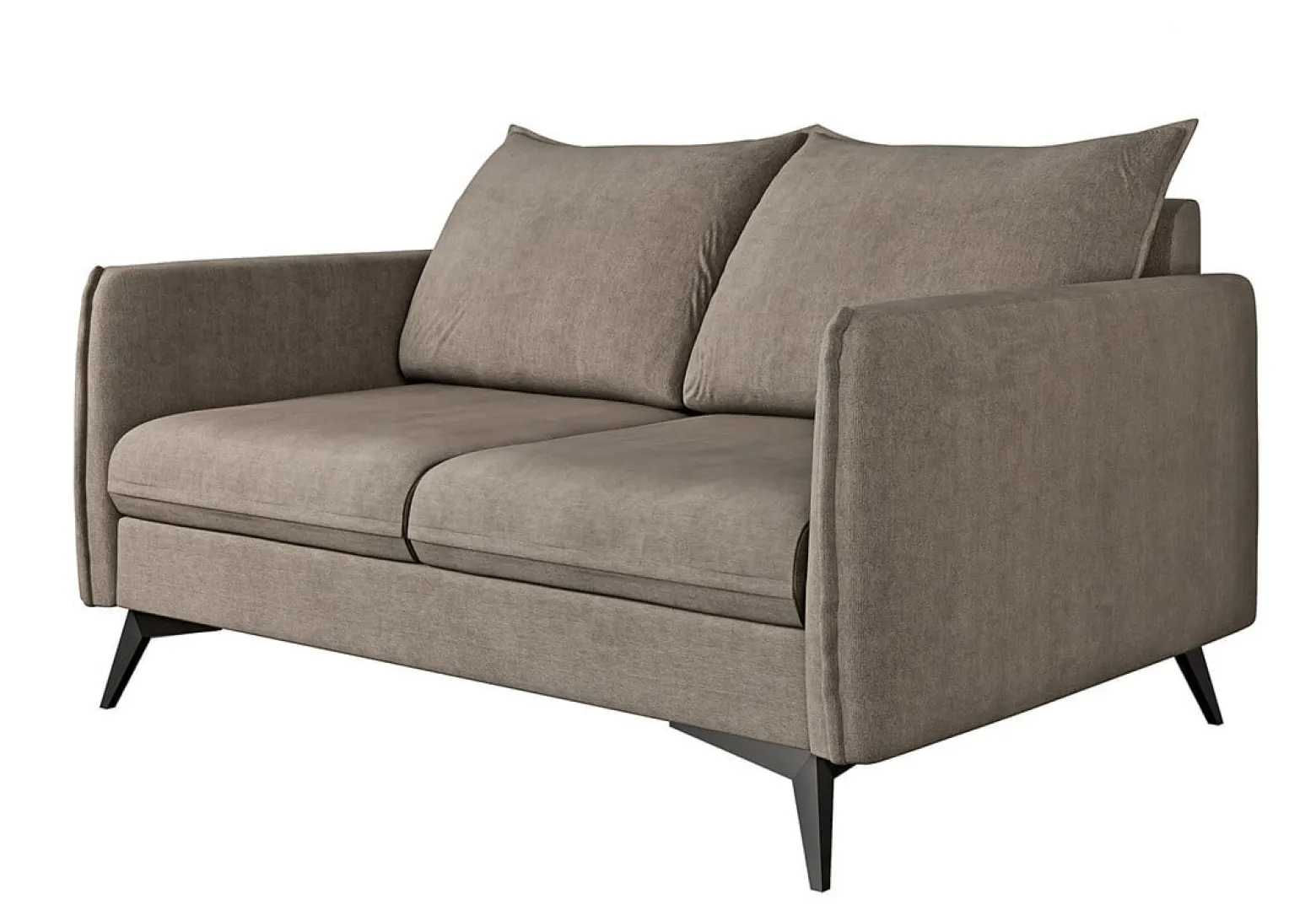Ropez Juli Bis sofa 2 osobowa nogi metalowe tkanina beż