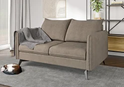 Ropez Juli Bis sofa 2 osobowa nogi metalowe tkanina beż