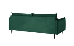 Ropez Juli sofa 3 osobowa wysokie nogi tkanina welur zielony
