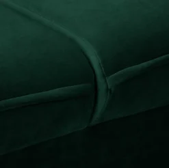Ropez Juli sofa 3 osobowa wysokie nogi tkanina welur zielony