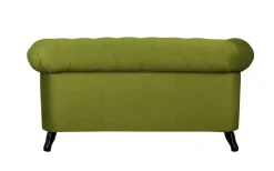 Ropez Sofa 2 Pikowana Glasgow kryształki welur zielony