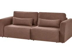 Rozkładana sofa 3 osobowa z funkcją spania brązowa