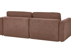Rozkładana sofa 3 osobowa z funkcją spania brązowa