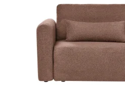 Rozkładana sofa 3 osobowa z funkcją spania brązowa