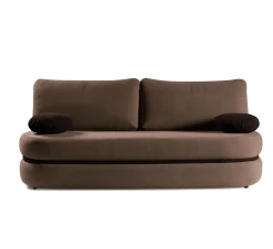 Rozkładana sofa VIBER z funkcją spania i pojemnikiem – Brązowa
