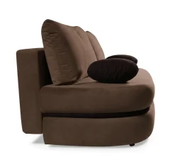 Rozkładana sofa VIBER z funkcją spania i pojemnikiem – Brązowa