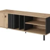 RTV MADIS 138 Dąb artisan + czarny antracyt