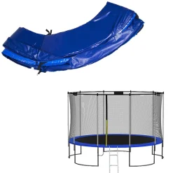 Siatka do trampoliny zewnętrzna z osłoną na sprężyny 366 cm 12 FT 8 słupków