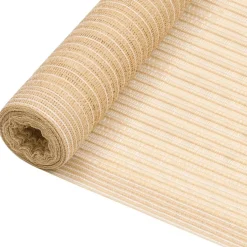 Siatka Cieniująca Parawan Na Ogrodzenie Beżowa 1,2 x 10 m HDPE 75 g/m²