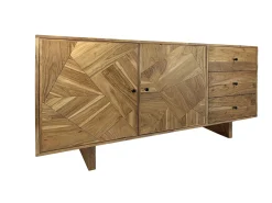 Sideboard Akacja lite drewno 150cm Masywna komoda Kredens z prawdziwego