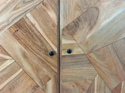 Sideboard Akacja lite drewno 150cm Masywna komoda Kredens z prawdziwego