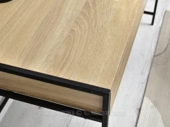 Skandynawskie Biurko Unif Sonoma Czarne Home Office