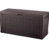 Skrzynia ogrodowa, schowek Comfy 270L - Brąz