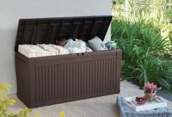 Skrzynia ogrodowa, schowek Comfy 270L - Brąz