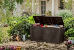 Skrzynia ogrodowa, schowek Comfy 270L - Brąz