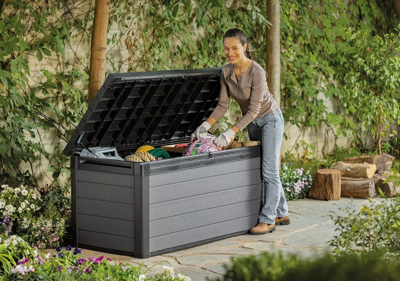 Skrzynia ogrodowa, schowek Cortina Box 570L - Grafit
