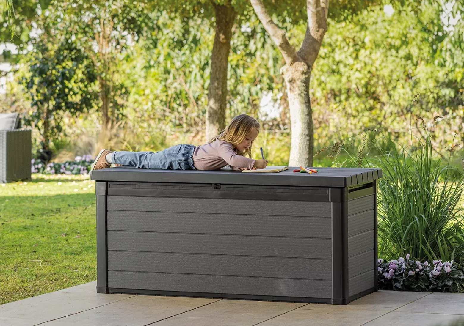 Skrzynia ogrodowa, schowek Cortina Box 570L - Grafit