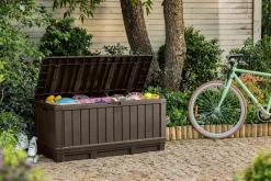 Skrzynia ogrodowa, schowek Kentwood 350 L - Brąz