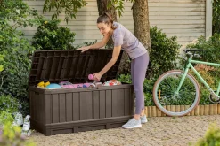 Skrzynia ogrodowa, schowek Kentwood 350 L - Brąz