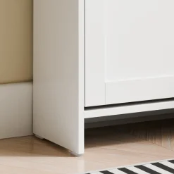SoBuy Szafka na buty z szufladą Biały 80x19x107cm FSR207-W