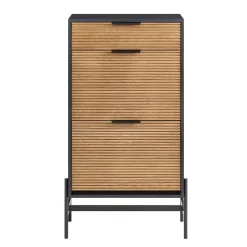 SoBuy Ławka na buty z 1 szufladą Czarny 60.1x40.1x111.5cm HFSR03-SCH