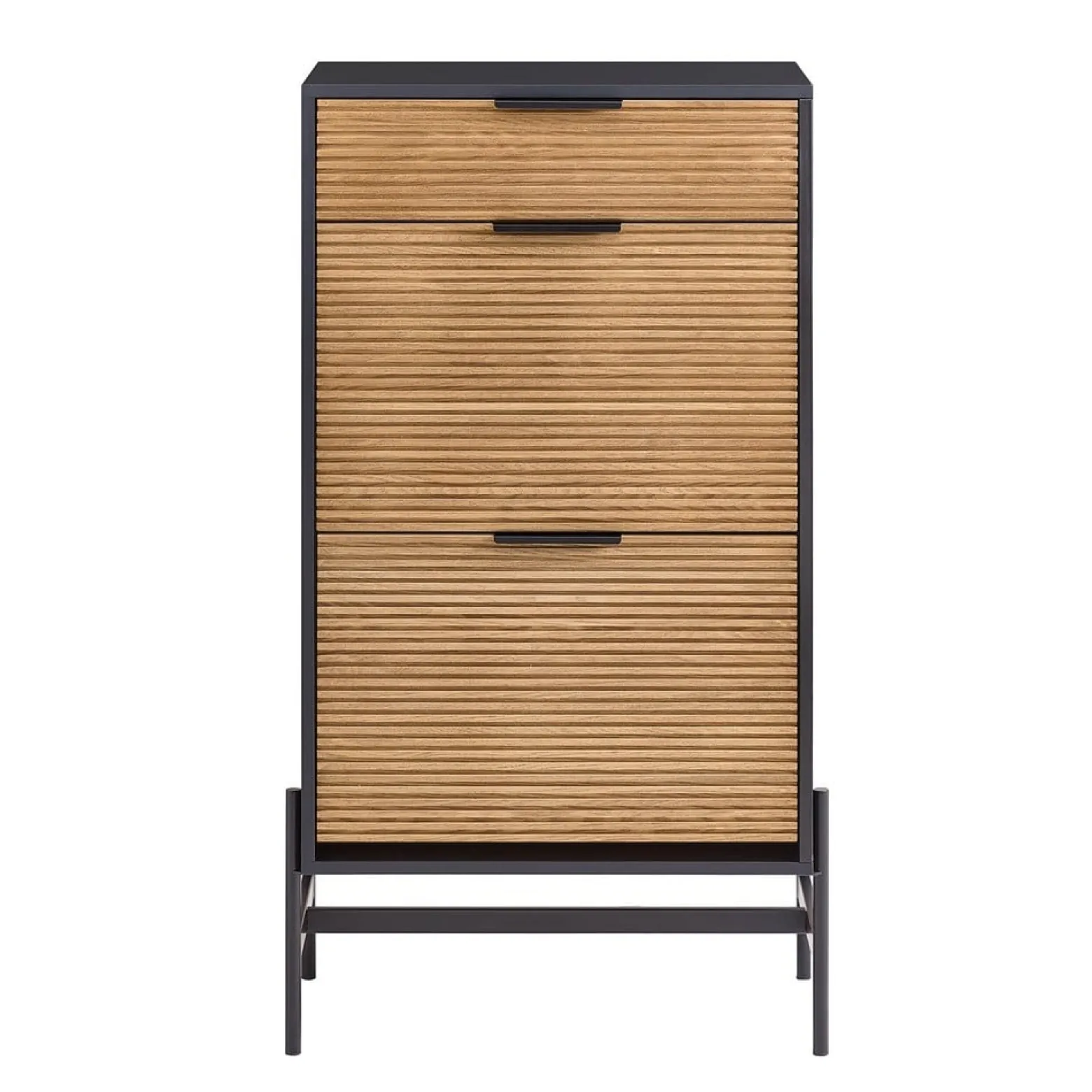 SoBuy Ławka na buty z 1 szufladą Czarny 60.1x40.1x111.5cm HFSR03-SCH