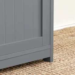 SoBuy Ławka na buty z 1 szufladą Szary 90x35x44.5cm Funkcjonalny FSR80-SG