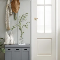 SoBuy Ławka na buty z 1 szufladą Szary 90x35x44.5cm Funkcjonalny FSR80-SG