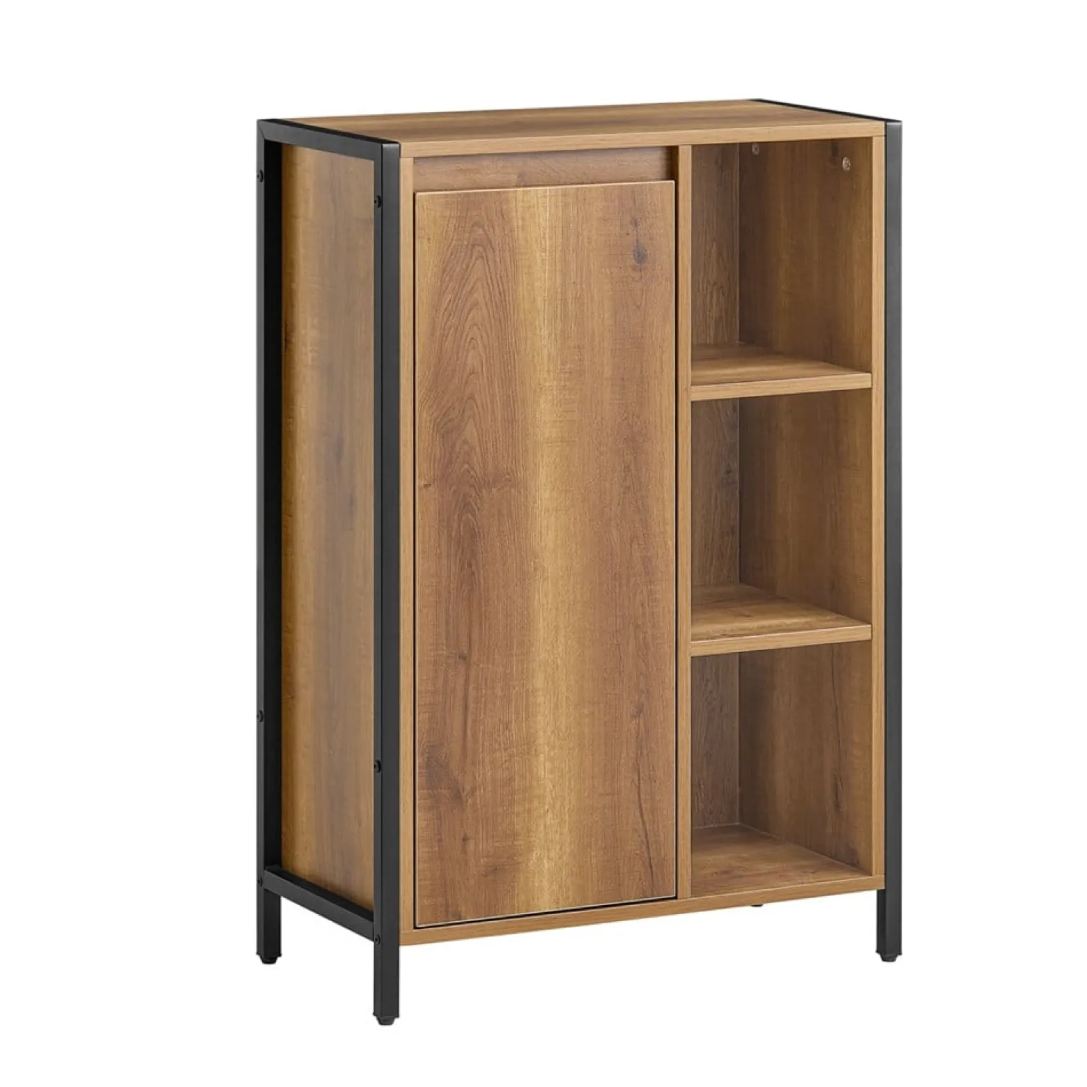 SoBuy Komoda na bieliznę z 1 drzwiami Ciemnobrązowy 60x30x90cm BZR65-PF
