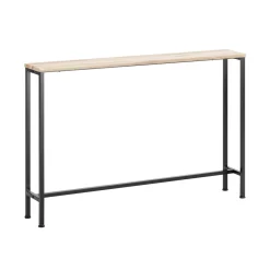 SoBuy Konsola do przedpokoju Jasny dąb 120x20x80cm Nowoczesny FSB19-XL-Z